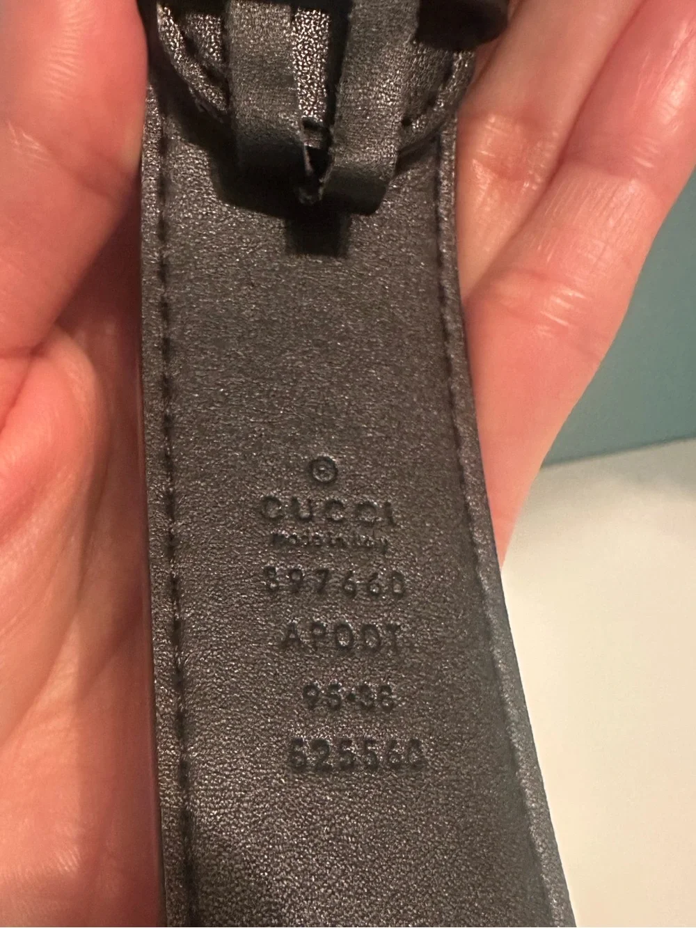 NEW Gucci Marmont Gold Star Studs Double G Black Leather Belt 95 38 625560 Rare